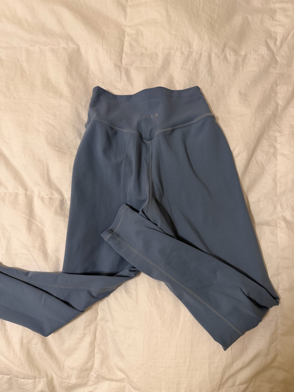 P'tula Women's Slate Blue High-Waist Leggings